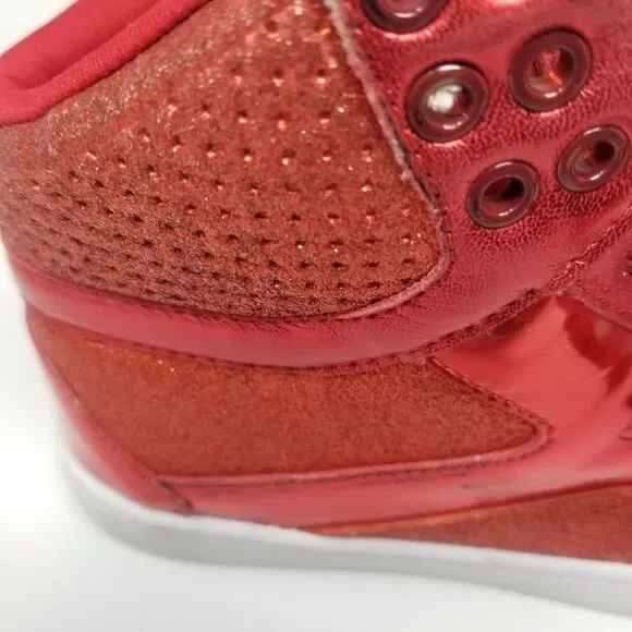 PASTRY BRIGHT RED SNEAKERS. SIZE 7 - Picture 5 of 12
